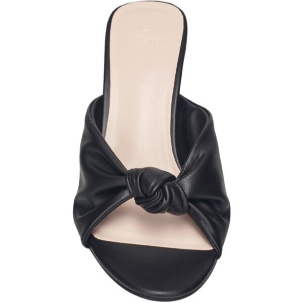 Halston Women's Seville Vegan Leather Open Toe Kitten Heel Dress Sandals - Image 4