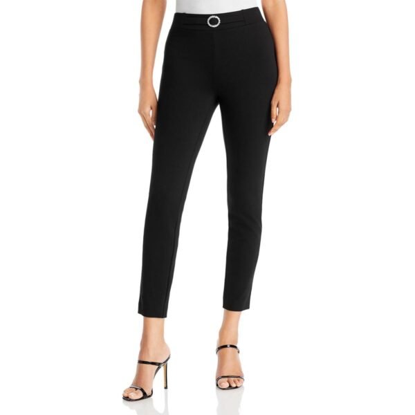 T Tahari Womens Ponte High Rise Skinny Pants