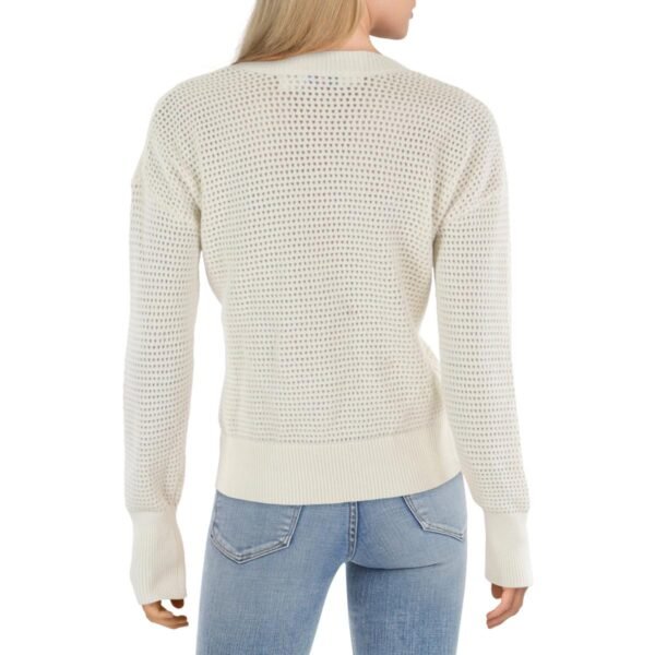 Vineyard Vines Womens Cable Knit V-Neck Button-Up - Image 2