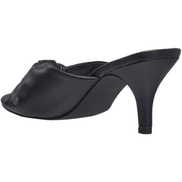 Halston Women's Seville Vegan Leather Open Toe Kitten Heel Dress Sandals - Image 3