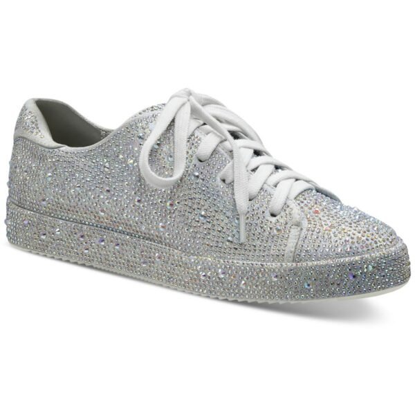INC Womens Lola Faux Leather Embellished Casual And Fashion Sneakers