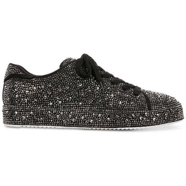 INC Womens Lola Faux Leather Embellished Casual And Fashion Sneakers - Image 3