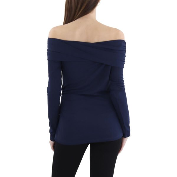 Lauren Ralph Lauren Womens Ruched Long Sleeve Blouse - Image 2
