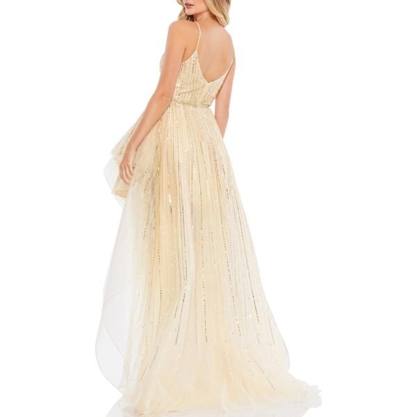 Mac Duggal Womens Embellished Hi-Low Evening Dress - Image 2
