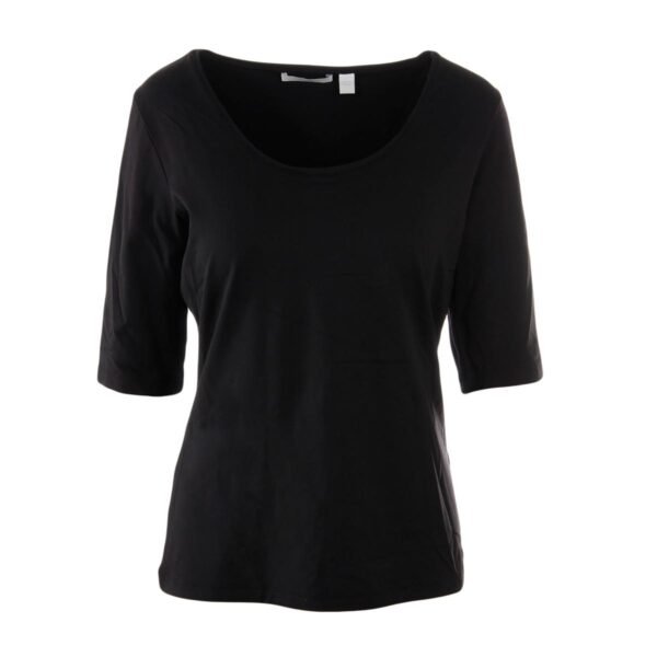BOSS Hugo Boss Womens Matte Jersey Elbow Sleeves Pullover Top - Image 3