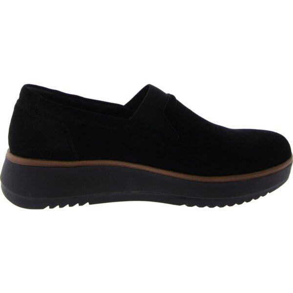 Clarks Womens Suede Slip On Slip-On Sneakers - Image 2