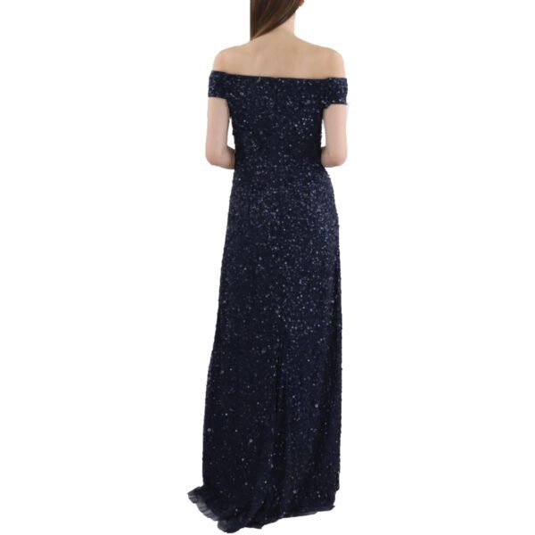 Adrianna Papell Womens Sequin Beaded Evening Dress - Image 2