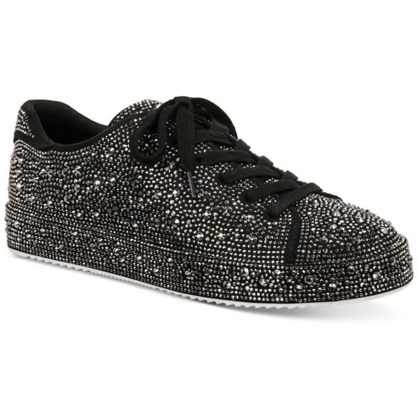INC Womens Lola Faux Leather Embellished Casual And Fashion Sneakers - Image 2