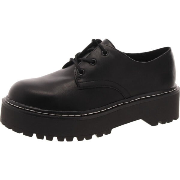 Wild Pair Womens Authentick  Lugged Sole Dressy Oxfords - Image 2