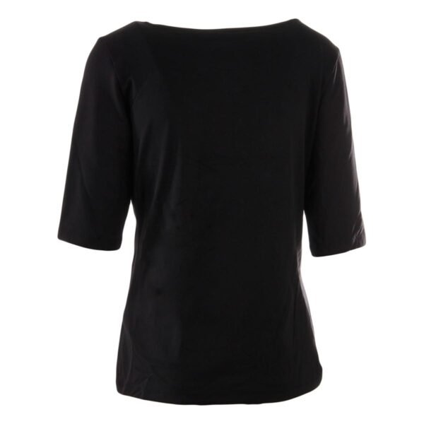 BOSS Hugo Boss Womens Matte Jersey Elbow Sleeves Pullover Top - Image 4