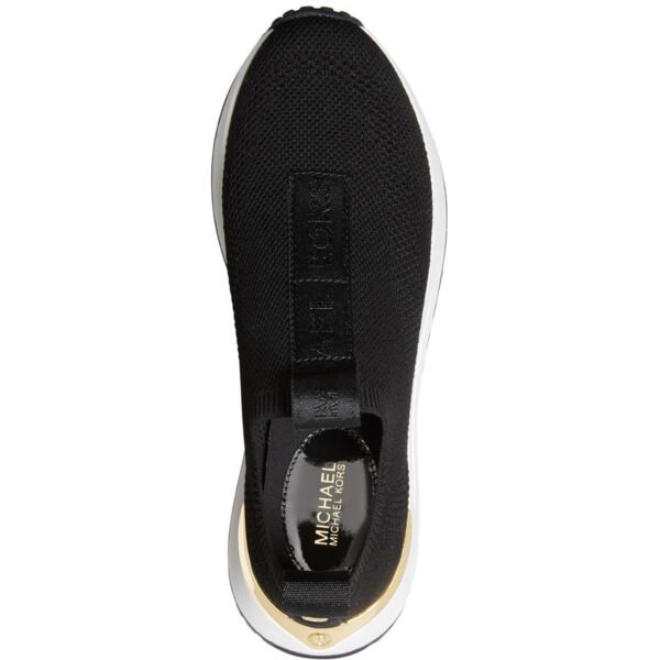 MICHAEL Michael Kors Bodie Women's Jacquard Logo Print Knit Slip On Sneakers - Image 4